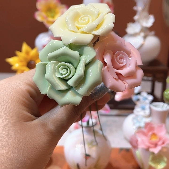 摆件手工陶瓷精致摆件