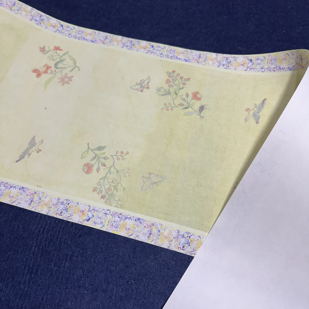 【升级纳米浮生梦蝶雅春日绿长卷】大风堂纳米半生熟毛笔书法作品纸