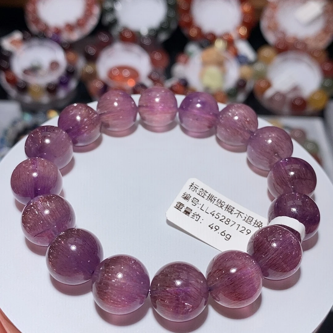 手链未镶嵌水晶F粉紫超七13