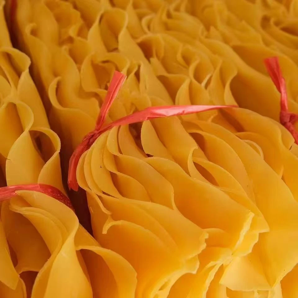 云南大理弥渡特产黄粉皮纯手工黄粉皮腌菜汤油炸香脆小零食