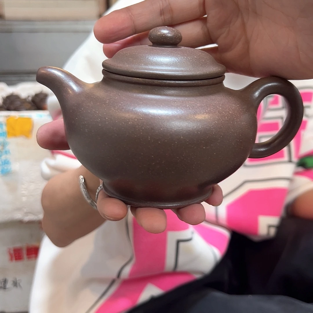 茶壶紫砂紫泥掇只全手孤