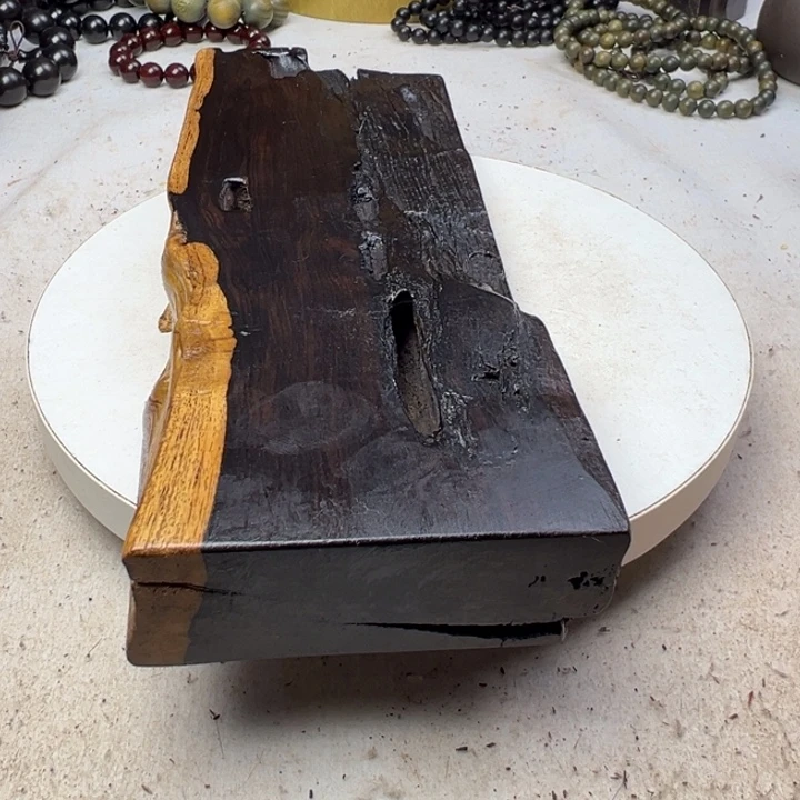 手***7木千年乌木紫光檀底座