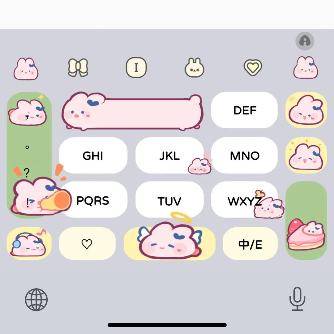 【奈奈丸】苹果ios安卓百度输入法双色键盘皮肤美化包