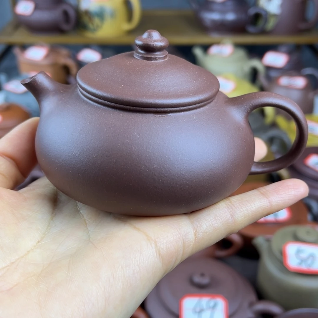 紫砂茶壶宜兴紫砂壶寒江