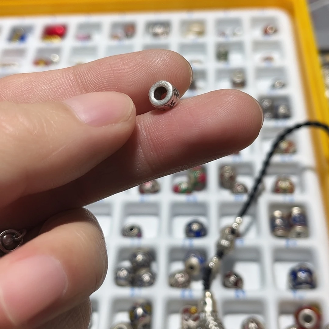 吊坠足银珐琅六字