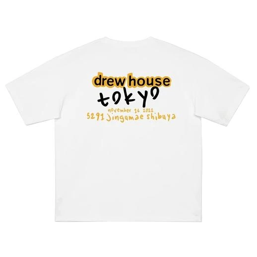 NOEASYDREW笑脸日式快闪潮牌男女情侣夏季纯棉宽松FOG短袖T恤