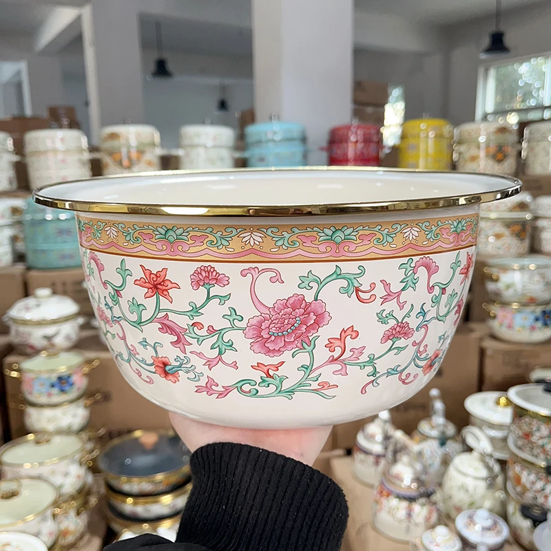 28cm洗菜盆欧洲风情高端和面盆不沾带盖醒面发面和面盆可加热盆