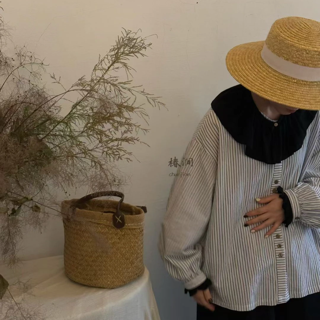 椿涧可拆卸娃娃领小衫