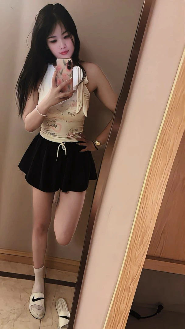 爱心蕾丝纯欲性感夏季吊带背心绑带蝴蝶结别致外穿