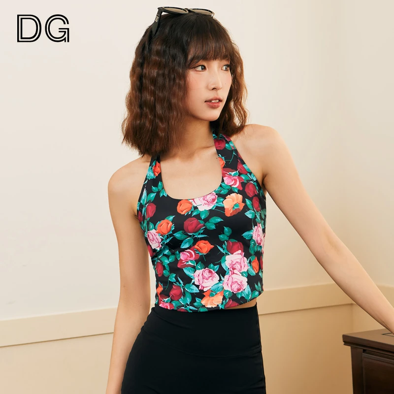 一体式运动背心露背时尚运动瑜伽上衣显瘦防震文胸2736