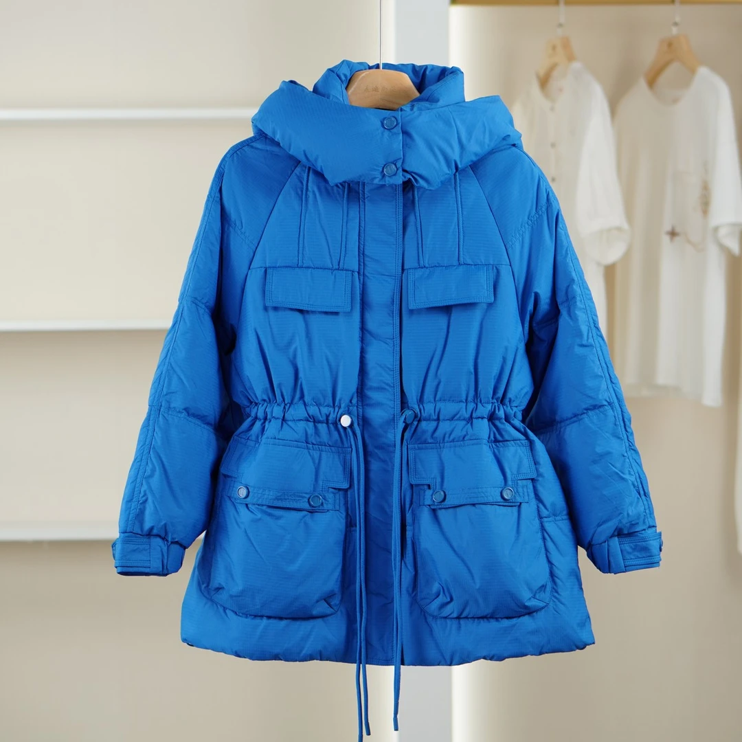 麦迪尚品【遥】51015289 简约连帽保暖羽绒服冬季女装品牌折扣