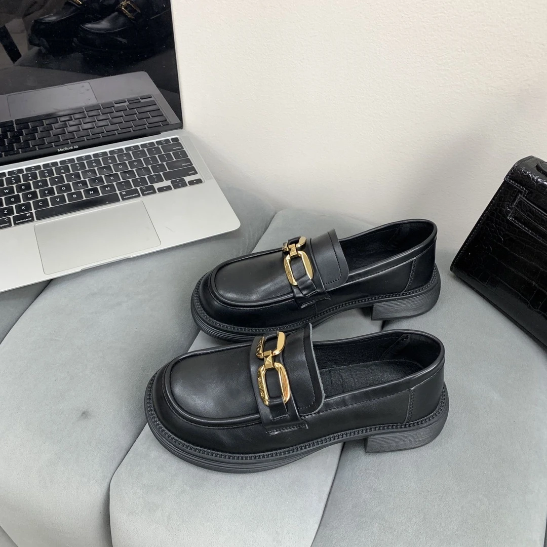 胡软底乐福英伦风小皮鞋春季一脚蹬2025女单鞋2559-1