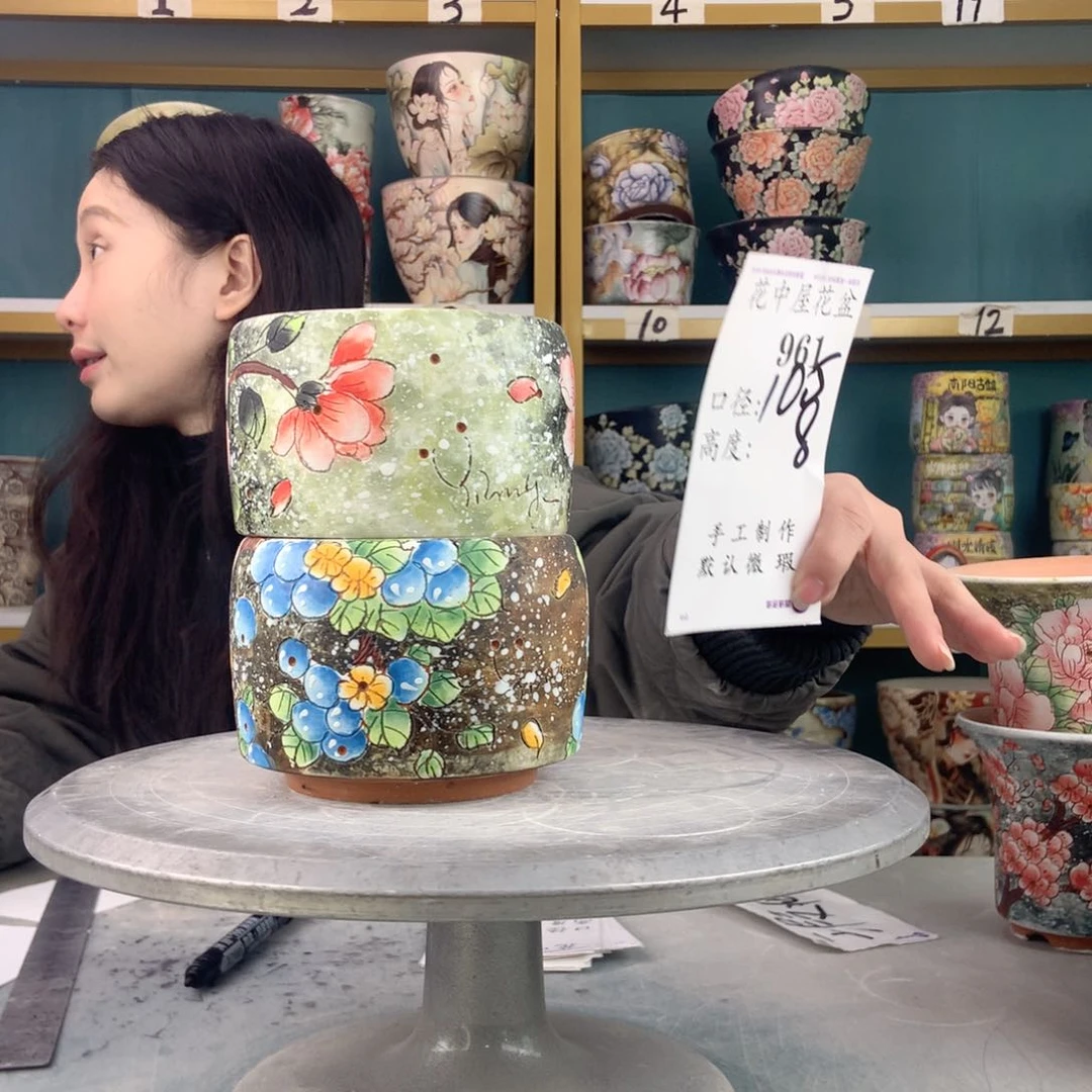 罐景德镇手工瑕疵961