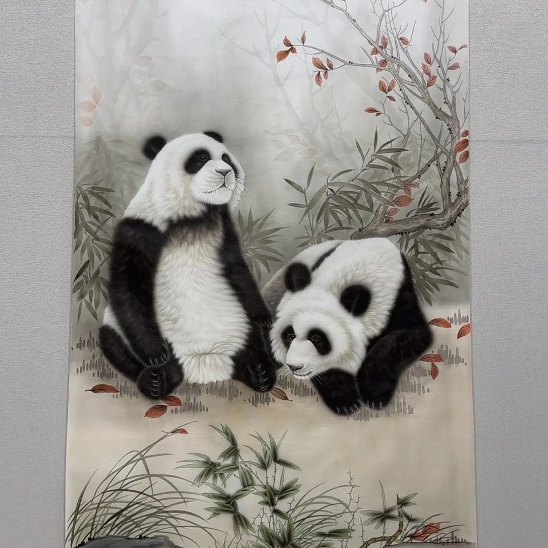 国画绢本 工笔 国宝图 贾敏