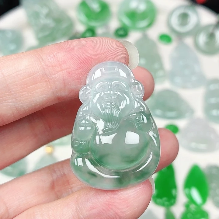 翡翠未镶嵌颈饰缅甸天然A货翡翠