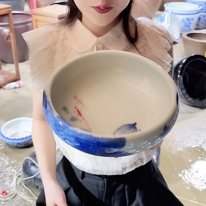 瓷片口径20厘米 高度6厘米