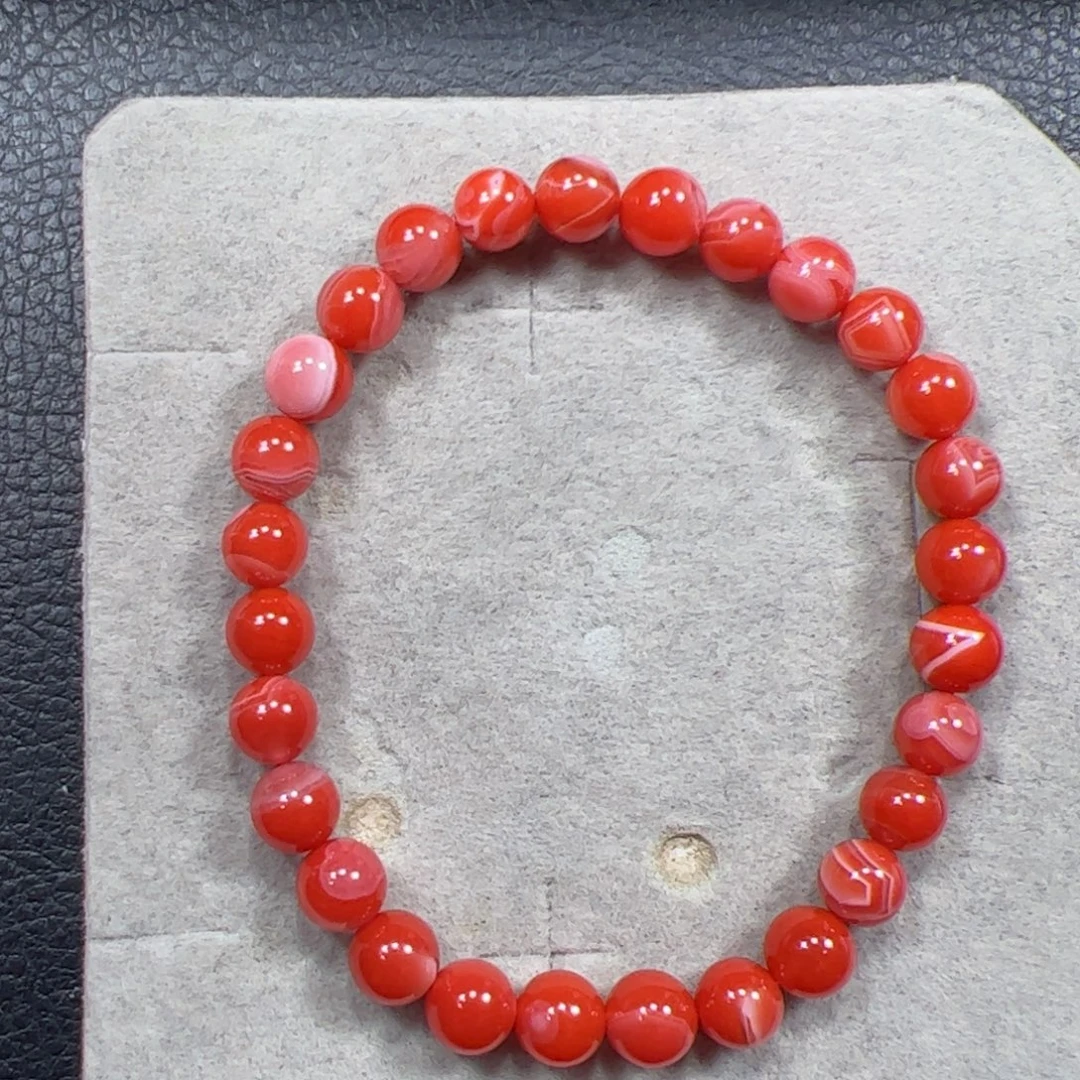 南红玛瑙未镶嵌6+单圈（特价不支持退换）