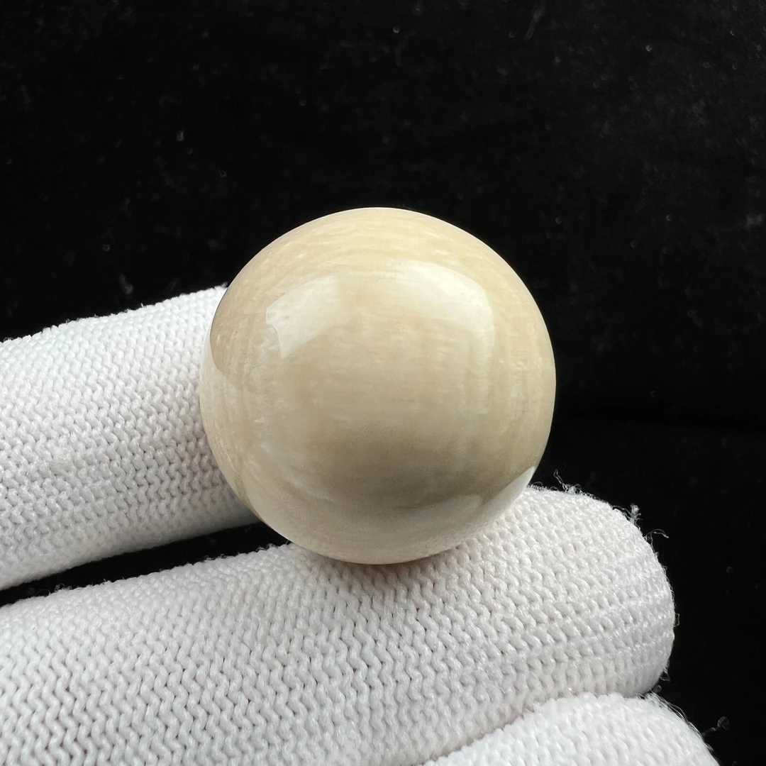 J6693天然猛犸牙 单珠 23.6mm支持鉴定 假一罚四