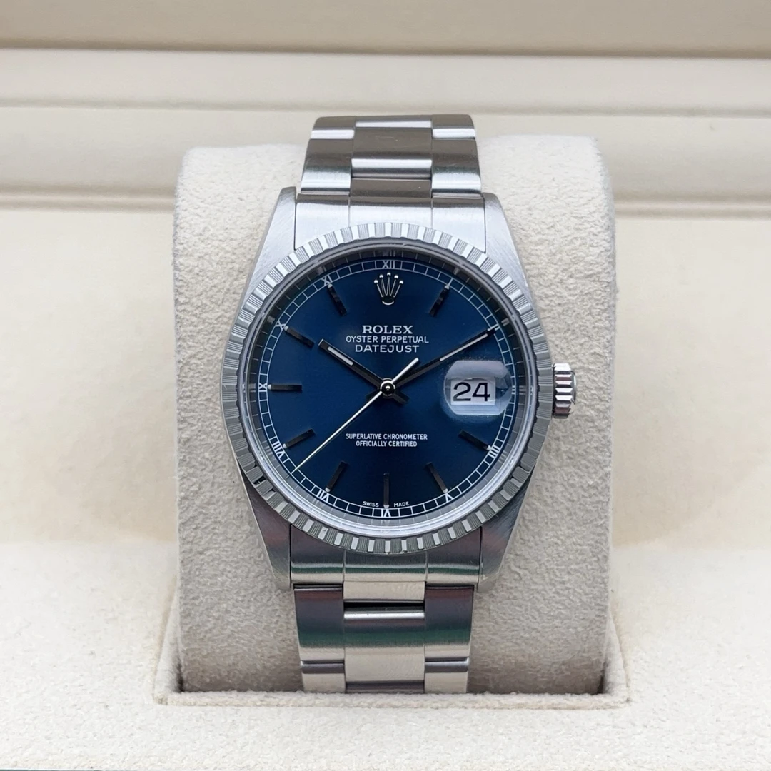 95新 Rolex/劳力士 单表无附件/16220日志/男士机械表/表径36