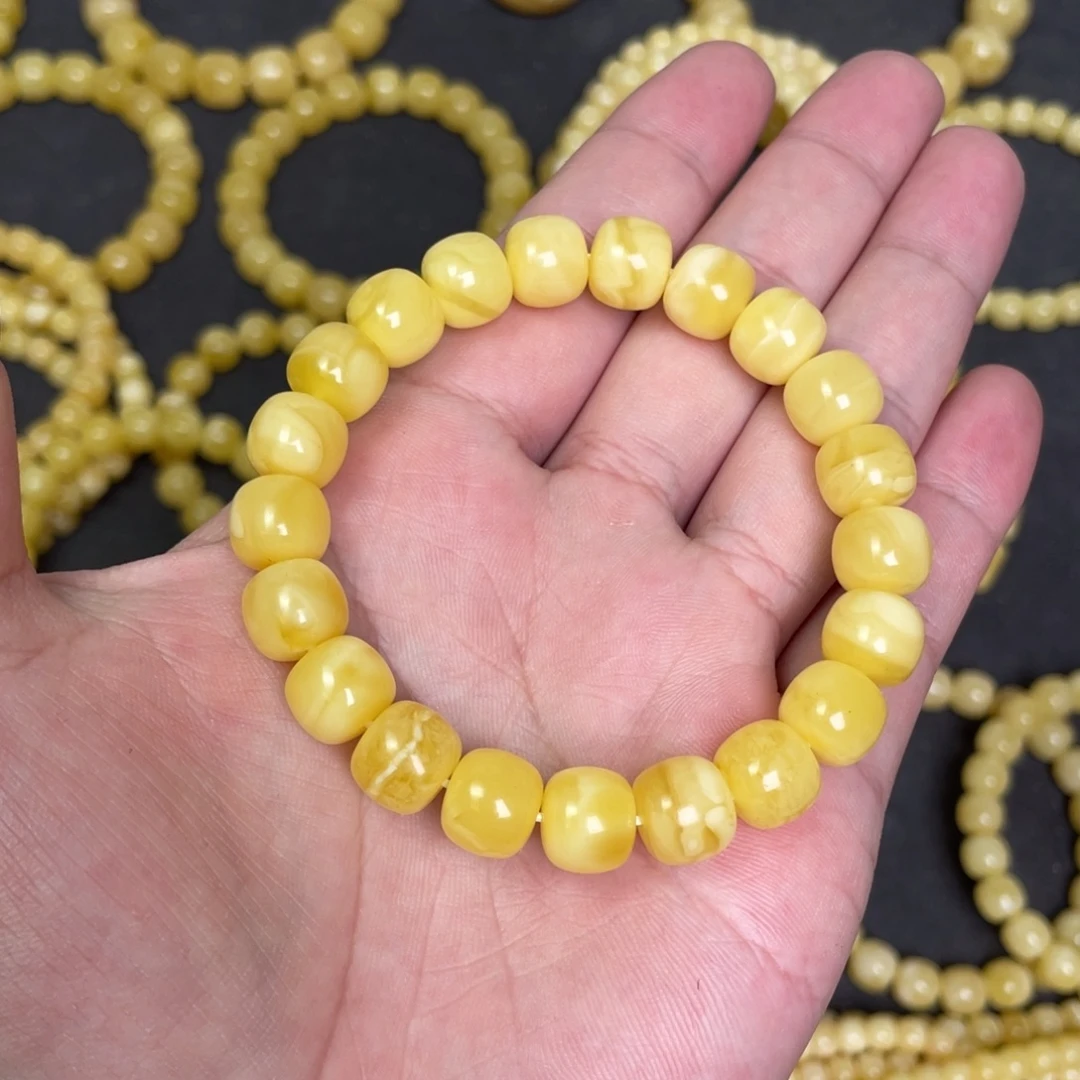 蜜蜡未镶嵌裸石蜜蜡手串10.5 mm