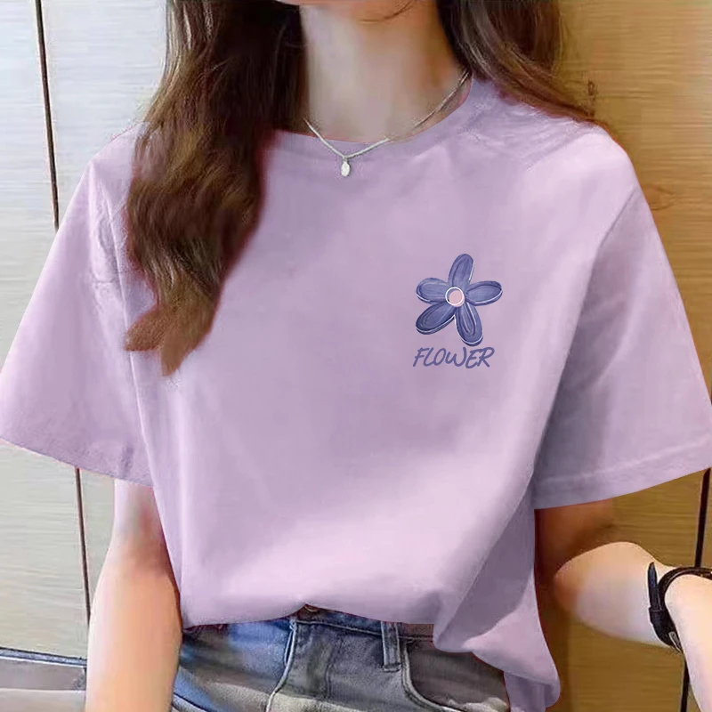 【6-3】2025纯棉男女同款纯棉T恤短袖t恤男女夏季ins潮牌潮学生