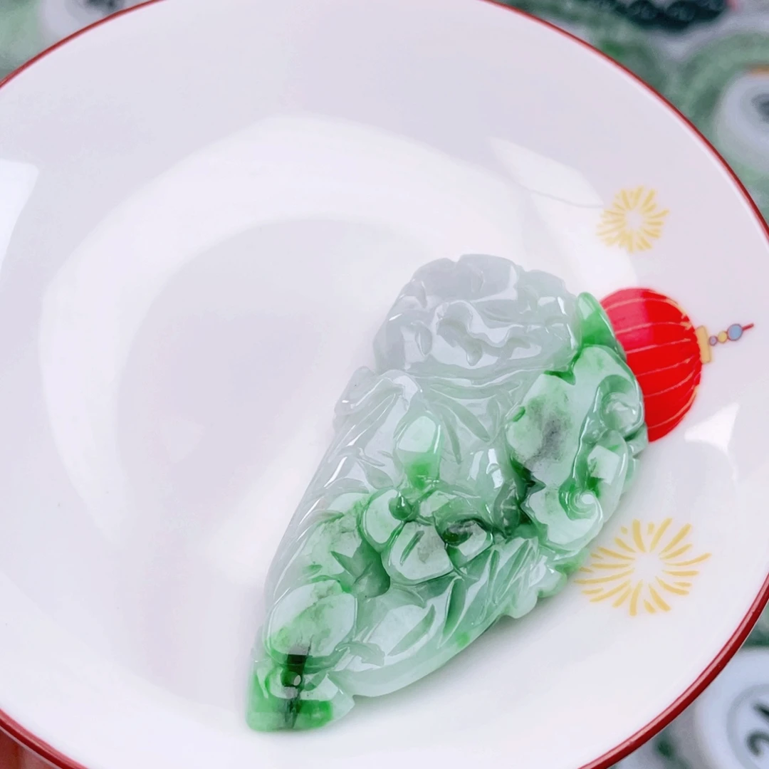 翡翠未镶嵌项链天然翡翠生财