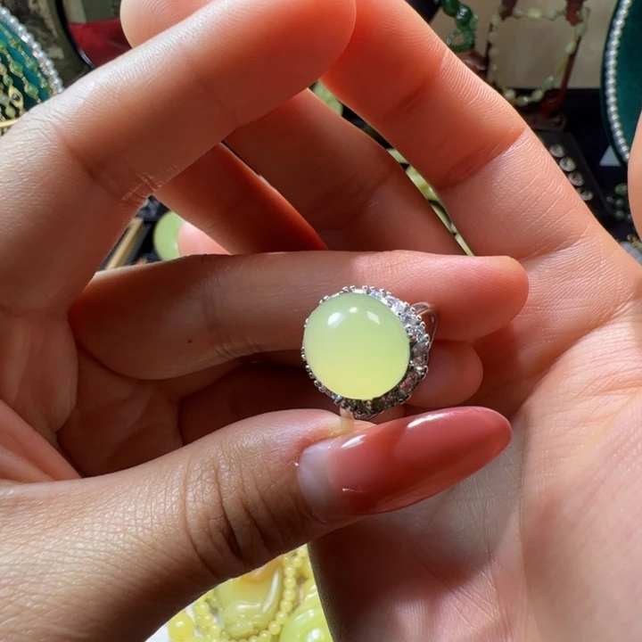 和田玉（黄玉）颈饰银S925镶嵌