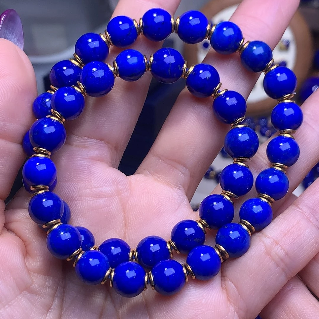 青金石银S925镶嵌9.2m克莱因蓝赵露思同款