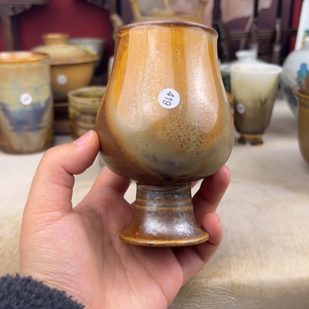 杯纯手工柴烧主人杯