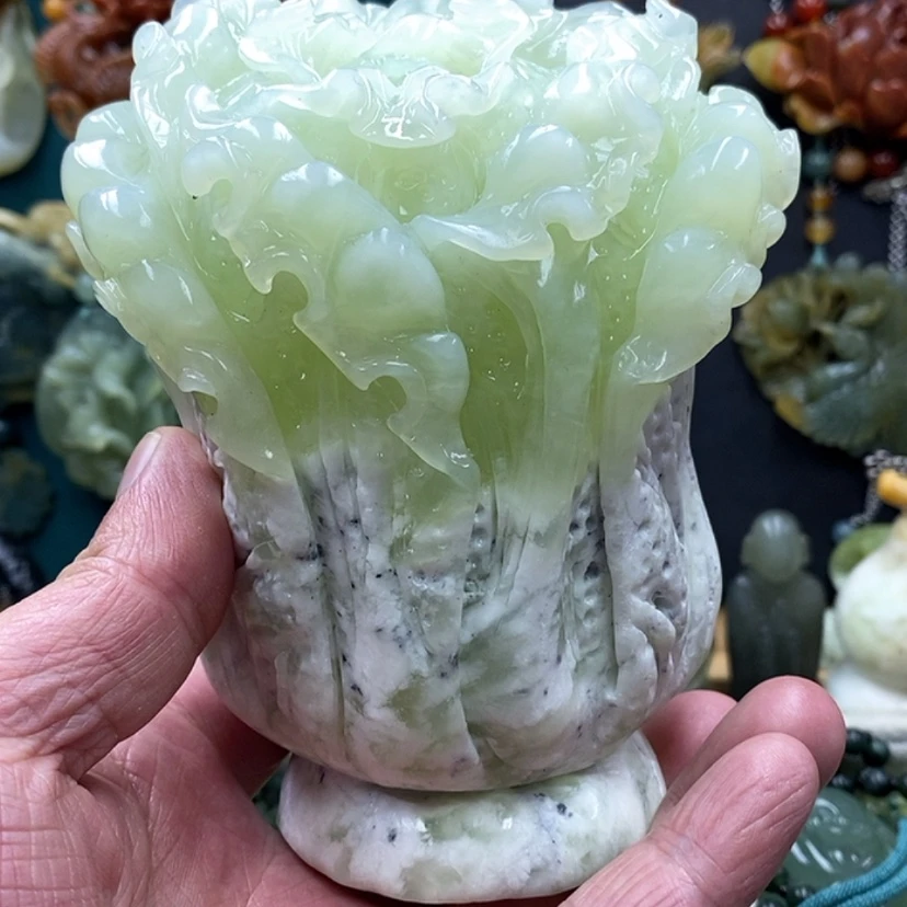 【闪购商品】蛇纹石玉未镶嵌摆件