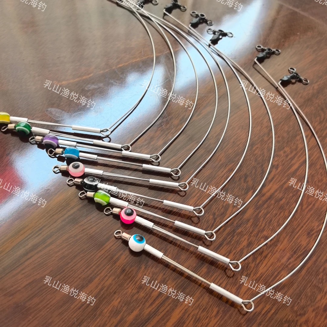 合金防缠铆环分叉双钩位单刀轻量化海钓小单刀户外工具钓组线组