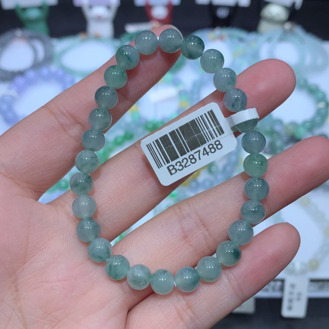 翡翠未镶嵌手串天然