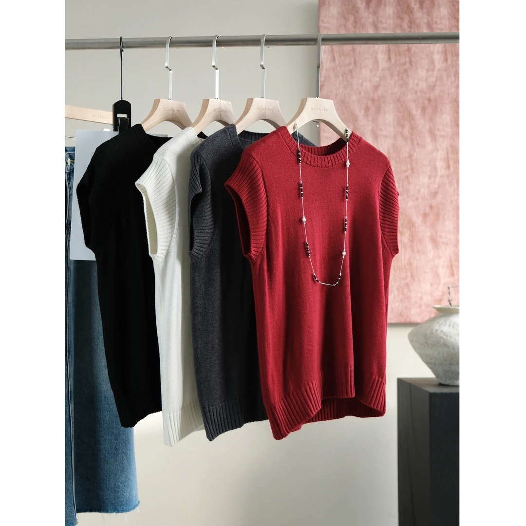 叠穿SHEN器~温柔暖意呼吸感羊毛背心马甲女秋冬抗皱蓬松软糯外套