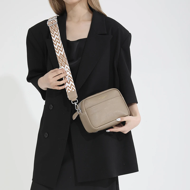 【头层牛皮】真皮女包单肩斜挎包505