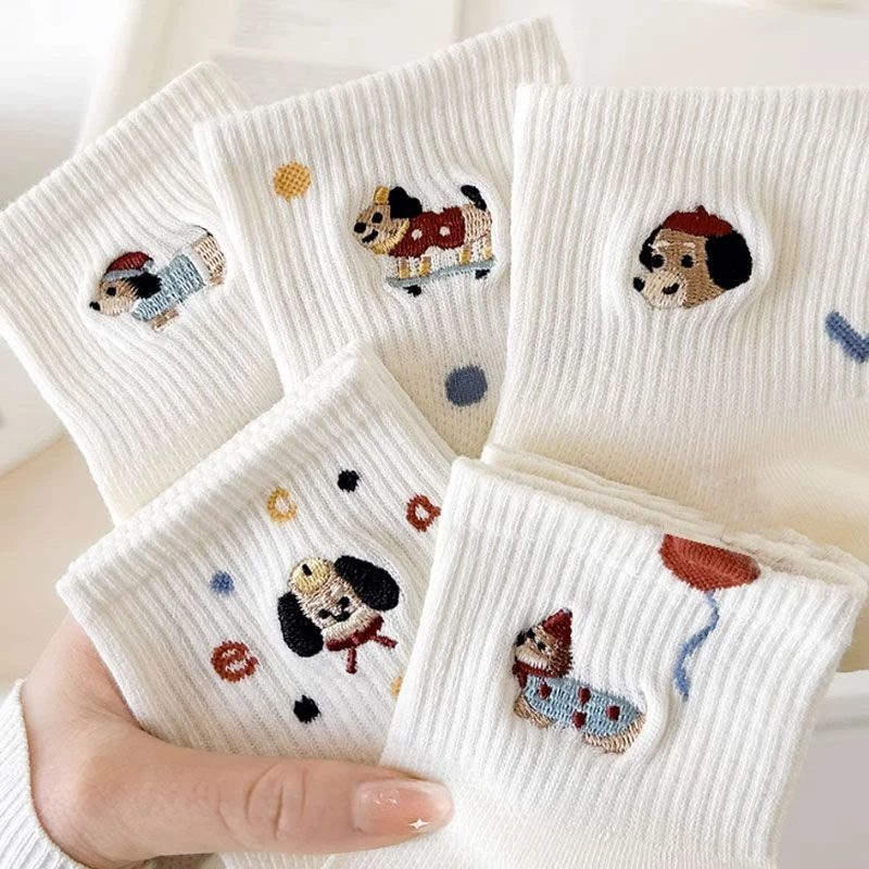 2025夏季薄款白色袜子女短筒袜可爱运动网眼透气潮流ins学生超薄