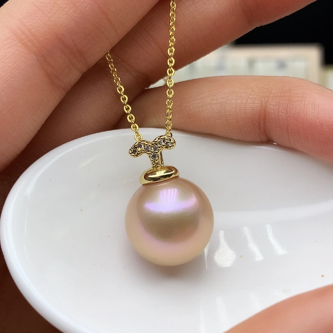 颈饰合金淡水珍珠