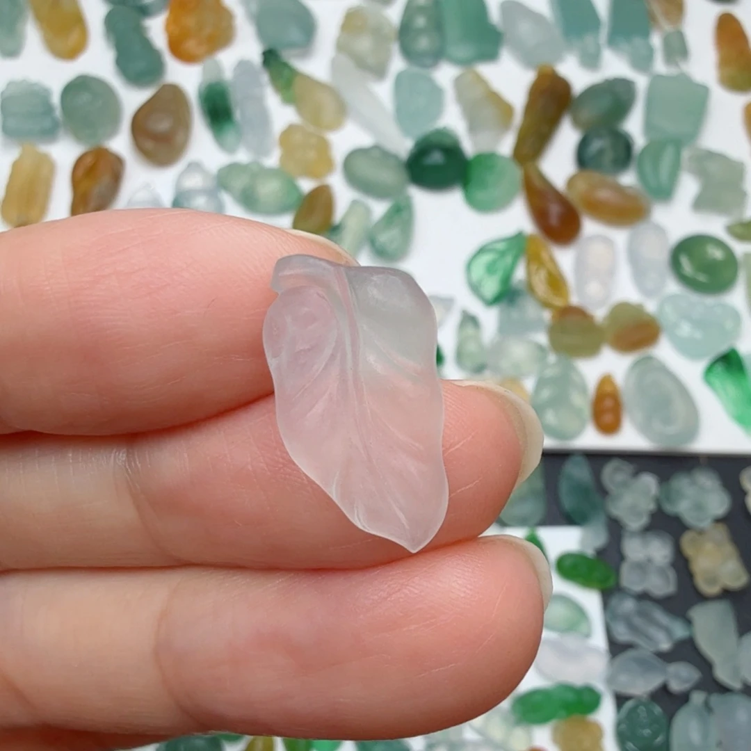 定制翡翠未镶嵌叶子