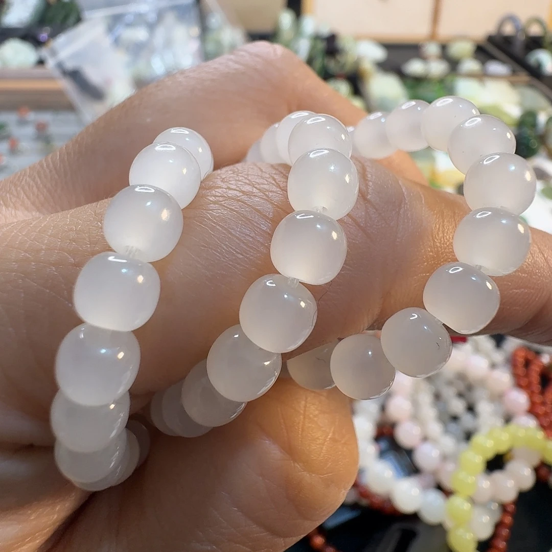 和田玉未镶嵌手链