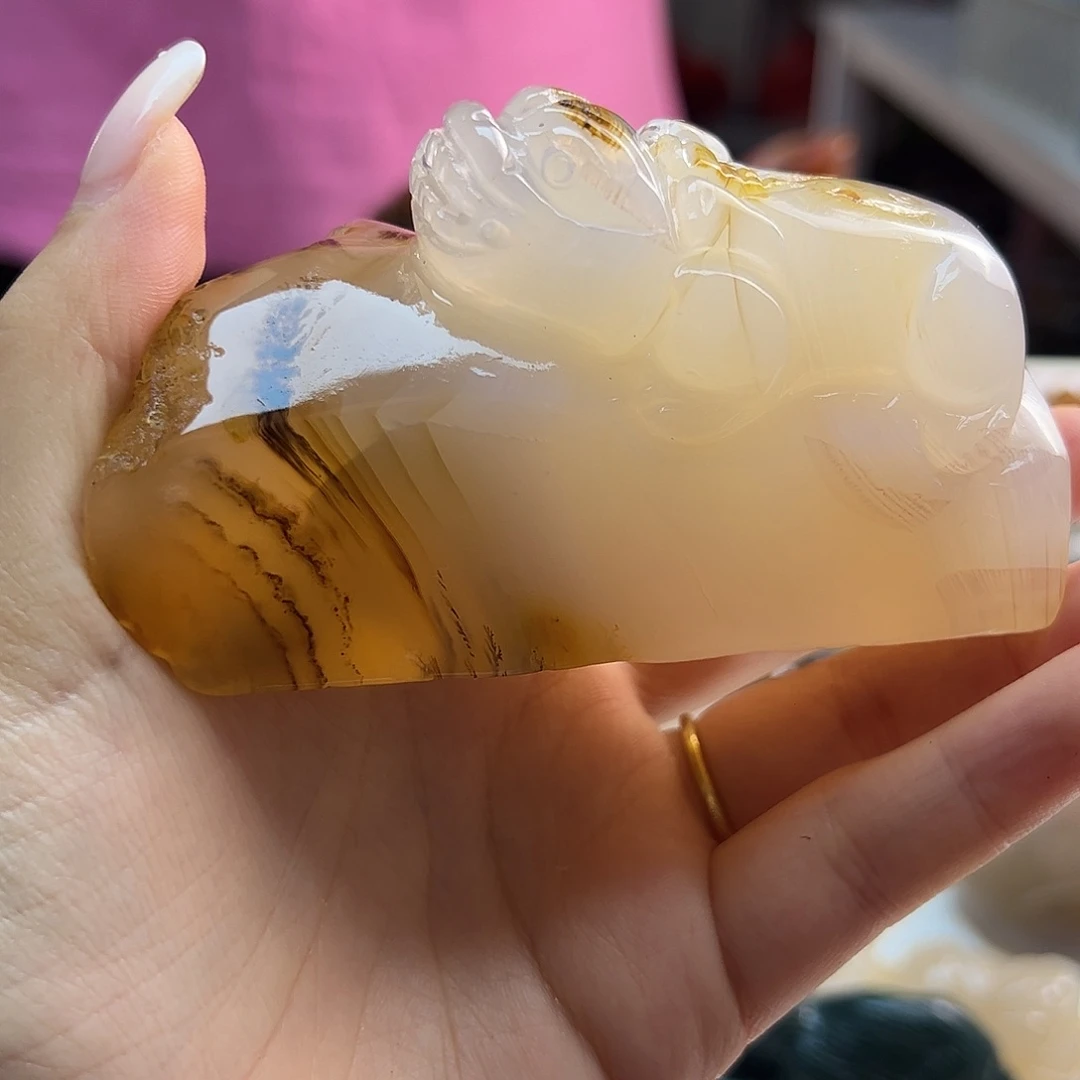 玛瑙/玉髓未镶嵌吊坠(不含链)