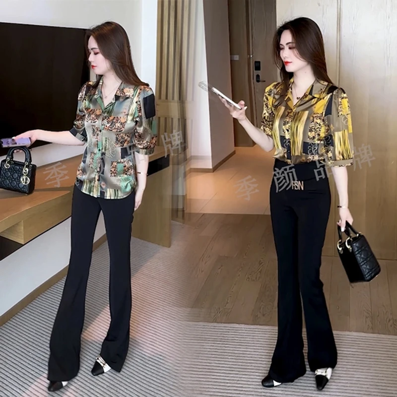 夏季新款丁达尔穿搭气质休闲时尚洋气减龄衬衫衬衣显瘦修身轻熟