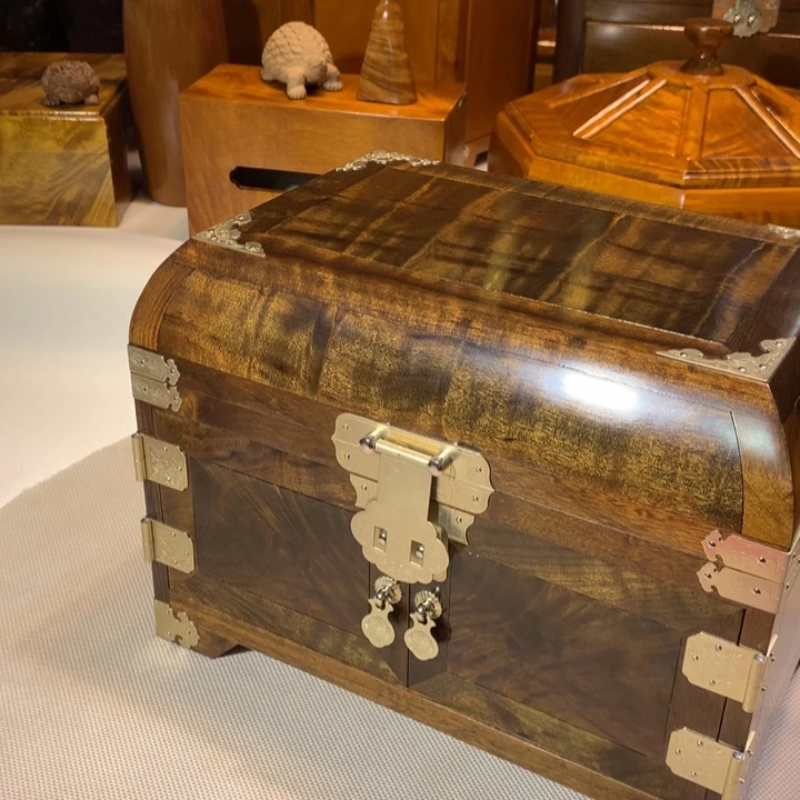 美***孓金丝楠阴沉木箱子