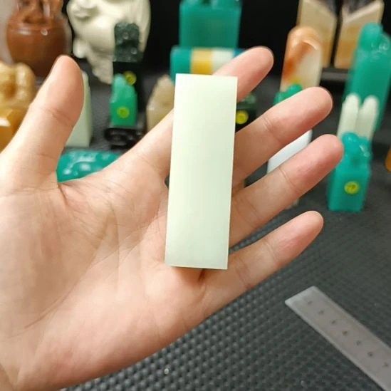 印石寿山石芙蓉青素章