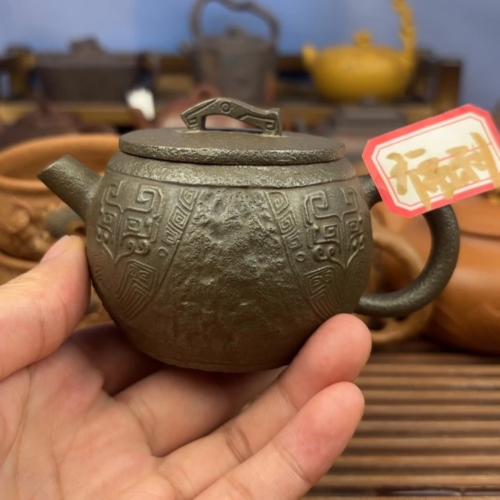 茶壶紫砂青铜器小汉瓦还原烧150c