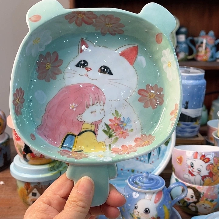 陶景德镇釉下手绘陶瓷