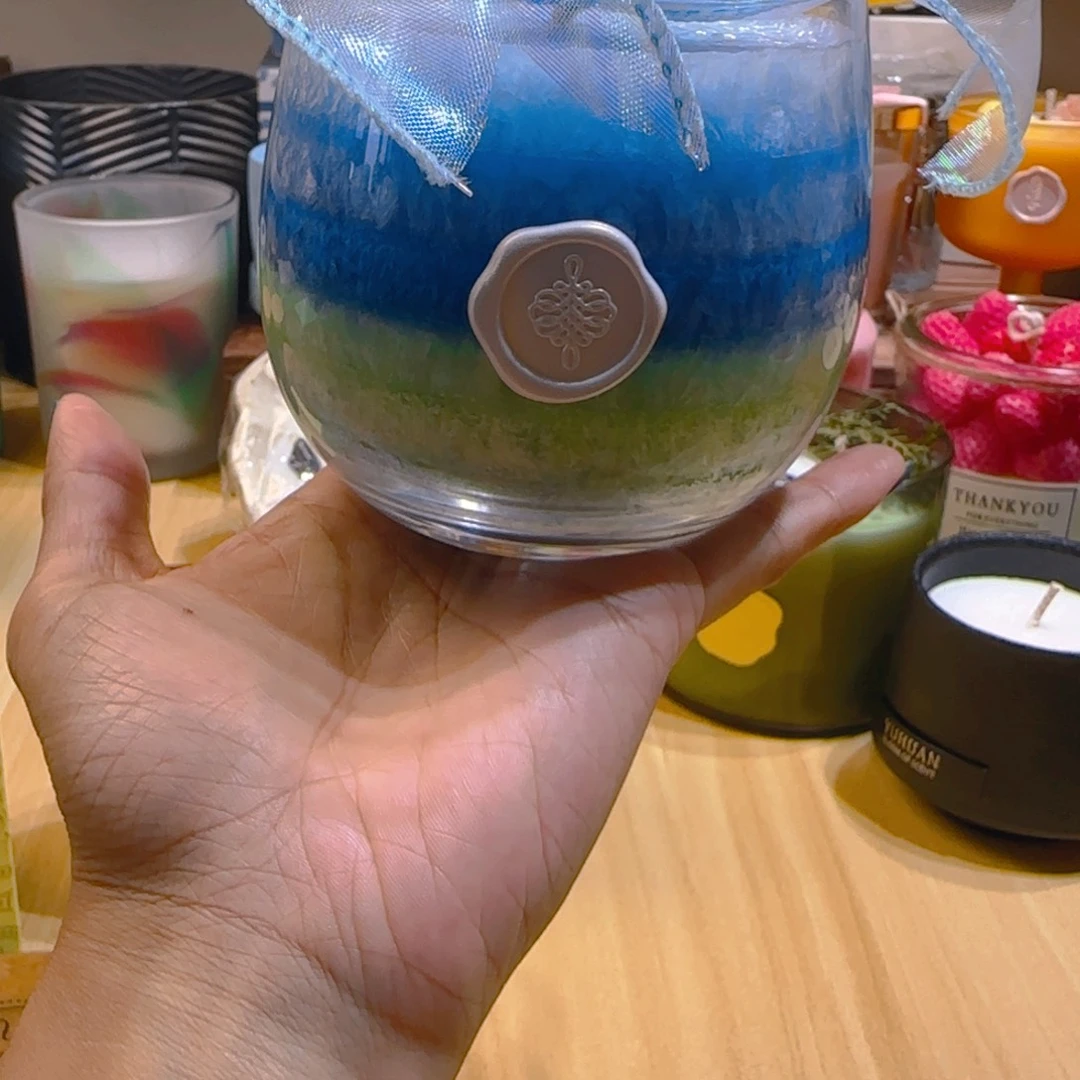 玻璃蔚蓝男香➕松美术馆 冰花蜡