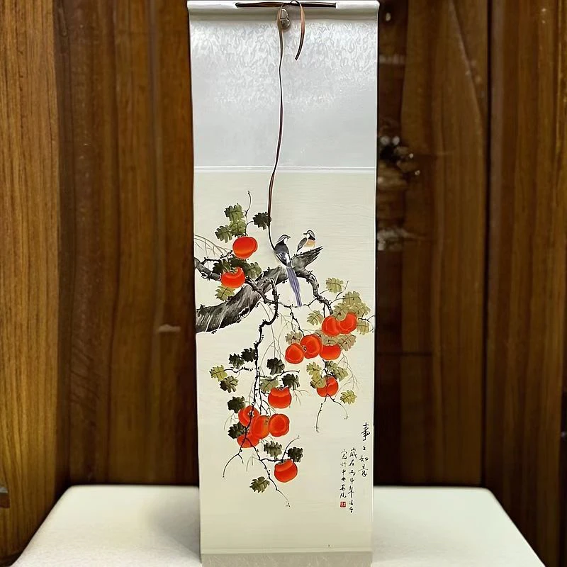 《事事如意》110/32竖幅玄关茶室 中式国画山水画装饰画