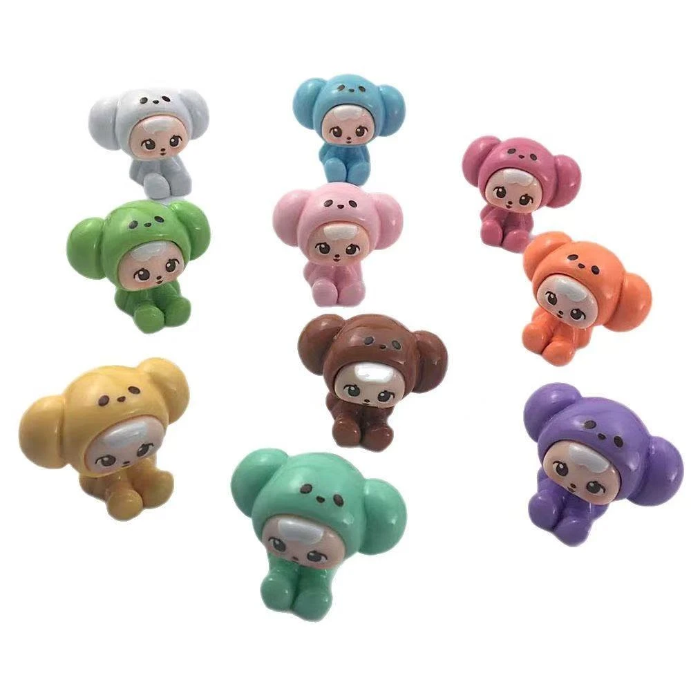 卡通立体大耳朵小象坐姿实色树脂饰品配件DIY钥匙扣吊坠摆件