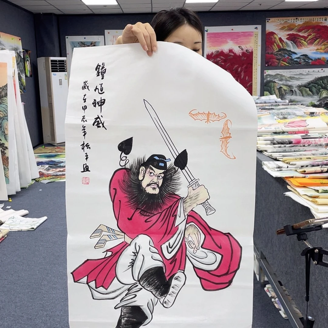 国画作品小姐姐放漏…