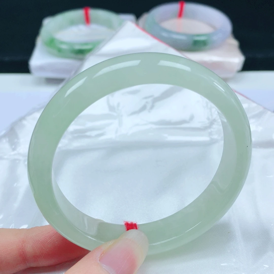 未镶嵌手镯翡翠  编号28 正圈56+