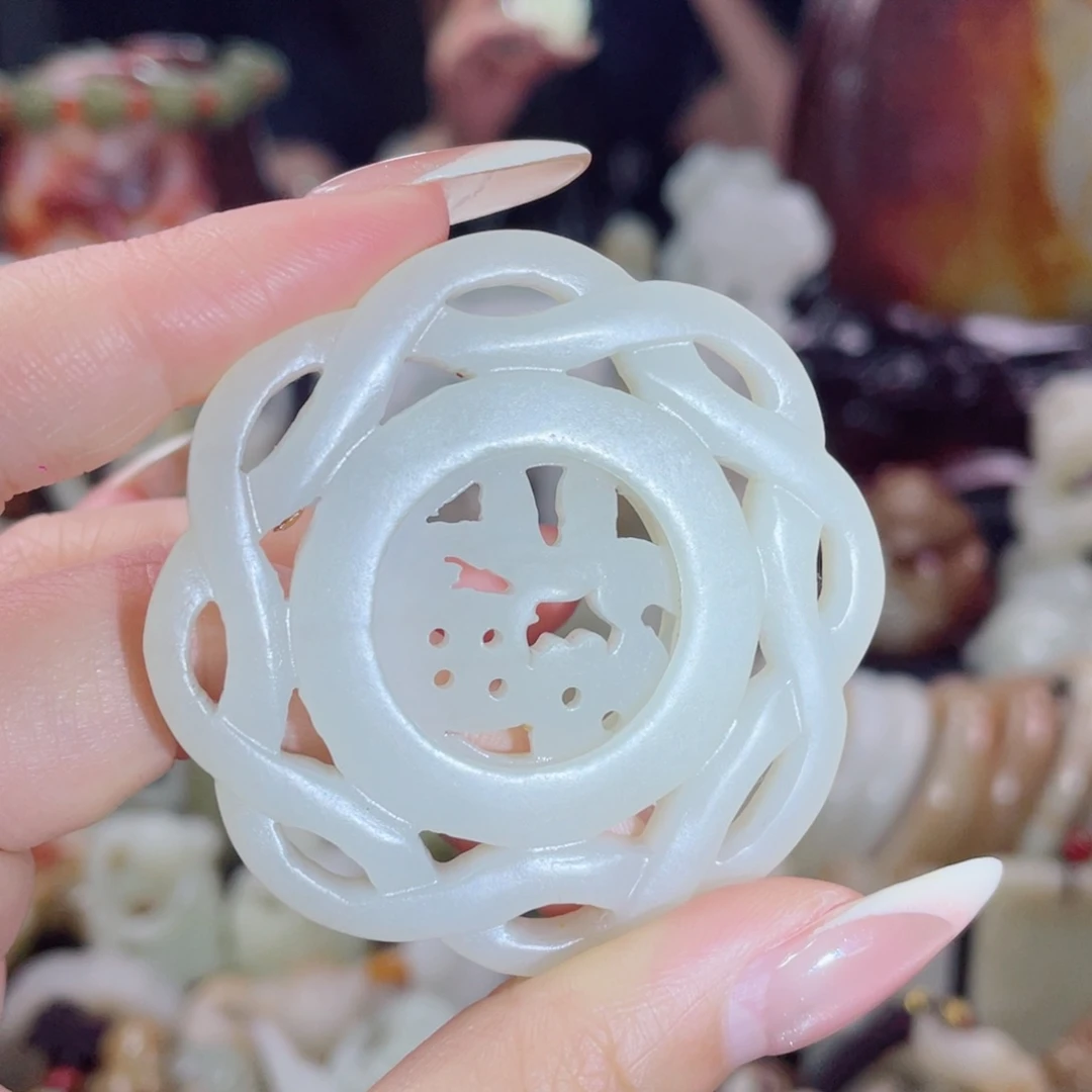 和田玉未镶嵌挂件21